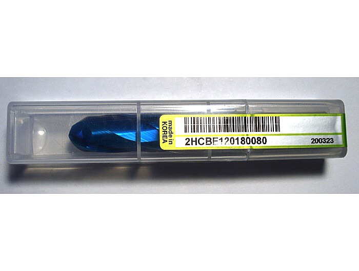 Фреза радиусная 2HCBE120180080 6R*12*18*80L*S12*2F*BLUE