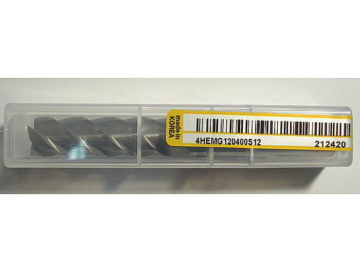 Фреза концевая 4HEMG120400S12 12*40*90L*S12*4F*J-CRO 45° 52HRC