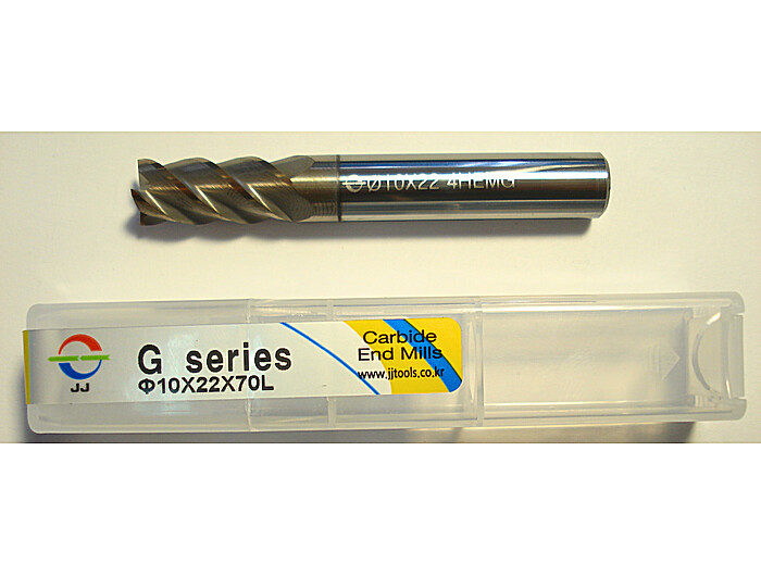 Фреза кінцева 4HEMG100220S10 10*22*70L*S10*4F*J-CRO 45° 52HRC