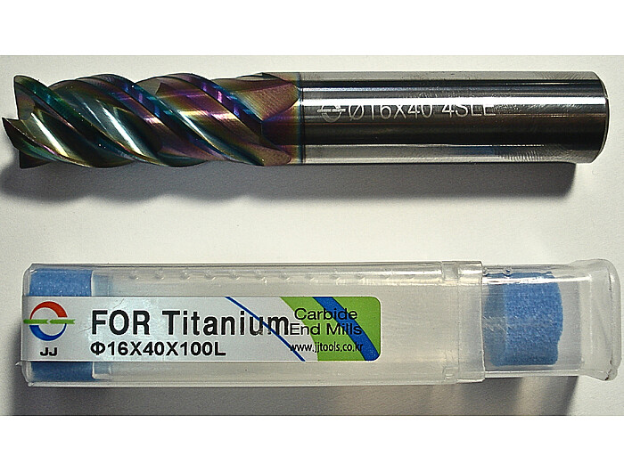 Фреза по нержавейке 4SLE160400S16 16*40*100L*S16*4F (sus, inconel, 42°) + ТИТАН