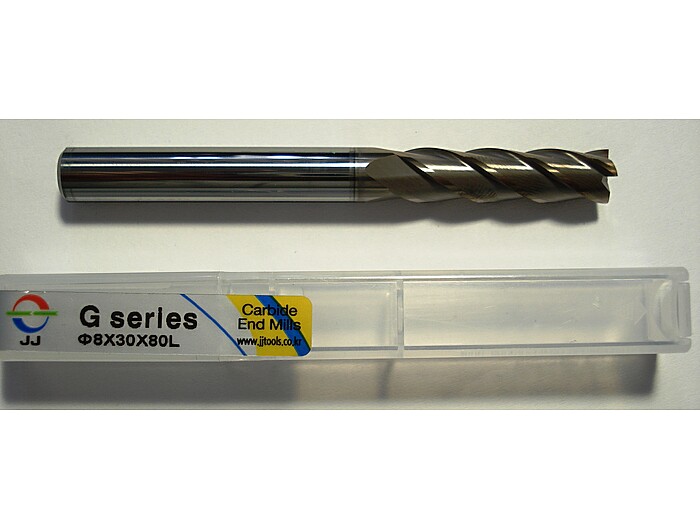 Фреза кінцева довга 4LEMG080300S08 8*30*80L*S8*4F*J-CRO