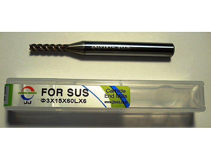 Фреза по нержавейке 4SUE030150S06 3*15*60L*S6*4F*J-CRO