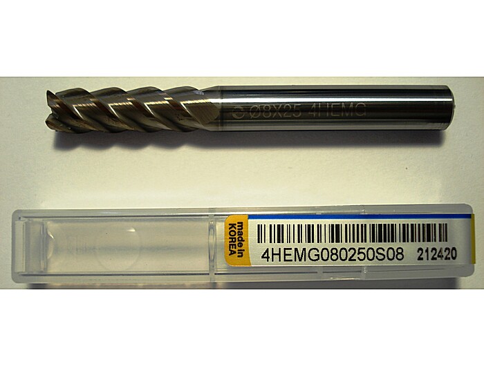Фреза кінцева 4HEMG080250S08 8*25*70L*S8*4F*J-CRO