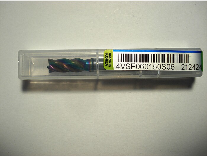 Фреза концевая 4VSE060150S06 6*15*60*S6*4F 35°/38° 42HRC