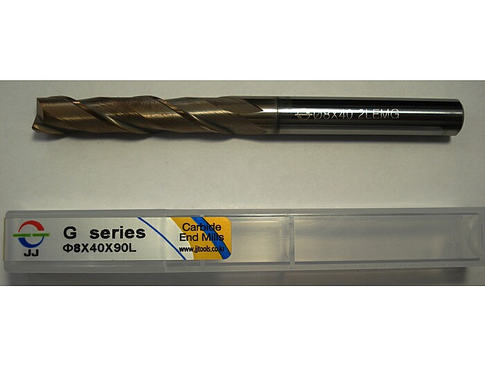 Фреза кінцева довга 2LEMG080400S08 8*40*90L*S8*2F*J-CRO