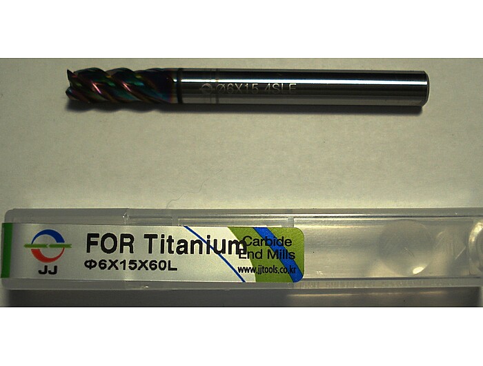 Фреза по нержавейке 4SLE060150S06 6*15*60L*S6*4F (sus, inconel, 42°) + ТИТАН