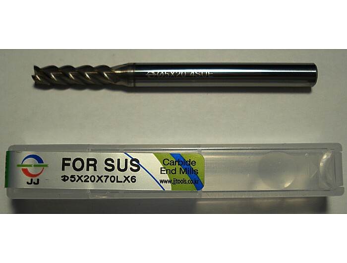 Фреза по нержавейке 4SUE050200S06 5*20*70L*S6*4F*J-CRO