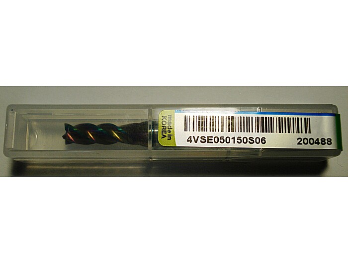 Фреза концевая 4VSE050150S06 5*15*60*S6*4F 35°/38° 42HRC