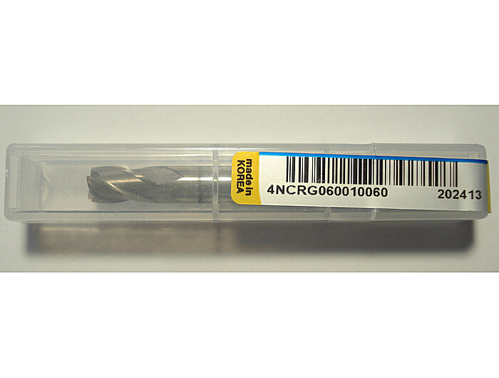 Фреза конечная с угловым радиусом закругления 4NCRG060010060 6*R1*11*60L*S6*4F*J-CRO