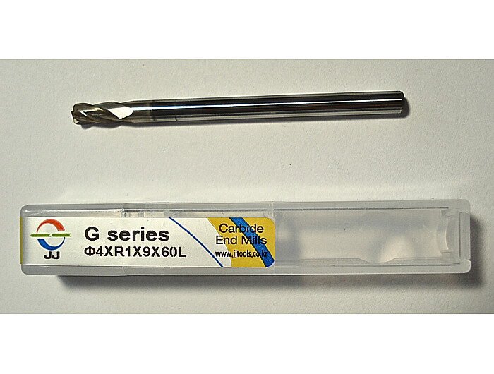 Фреза конечная с угловым радиусом закругления 4NCRG040010060 4*R1*9*60L*S4*4F*J-CRO