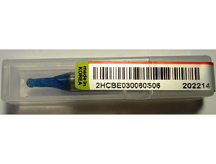 Фреза радиусная 2HCBE030060S06 1.5R*3*6*50L*S6*2F*BLUE